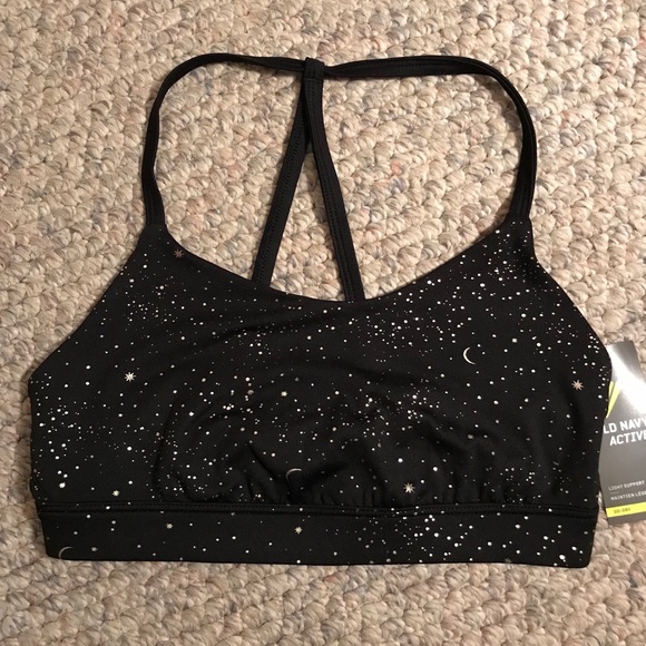 black and gold sports bra